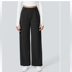 Halara High Waisted Side Pocket Straight Leg Work Pants